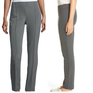 $448 LAFAYETTE 148 NY GRAMERCY PANTS grey gray like new womens sz 4 ponte pant